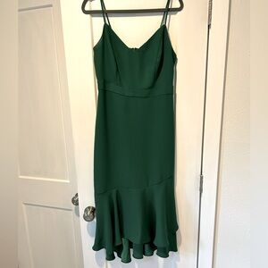 Green cocktail dress. Banana Republic. Size 4.